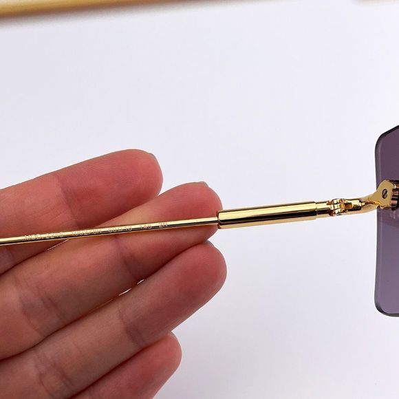 Versace VE2245 10028H Sunglasses Gold Violet Rectangle Unisex - Picture 6 of 10